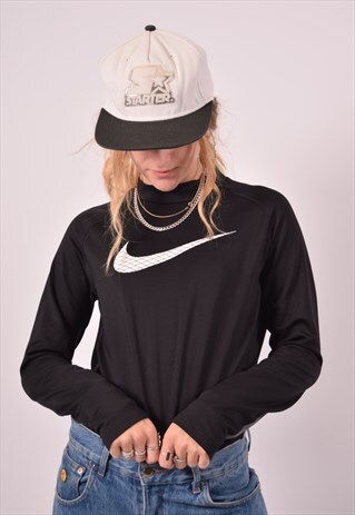 VINTAGE NIKE TOP LONG SLEEVE BLACK