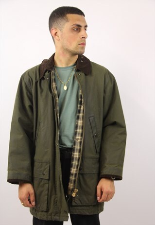 VINTAGE GREEN WAX JACKET