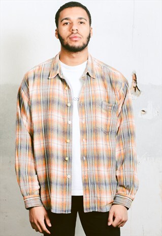 VINTAGE PLAID FLANNEL SHIRT