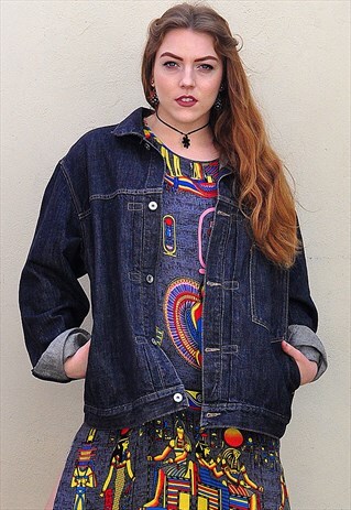 VINTAGE OVERSIZED LEVI BLUE DENIM JACKET