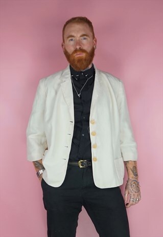 VINTAGE RALPH LAUREN CREAM BLAZER