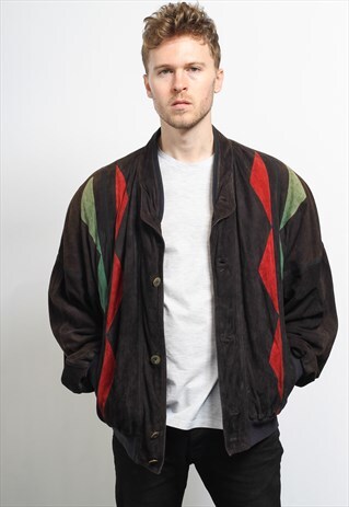 VINTAGE SUEDE BOMBER JACKET