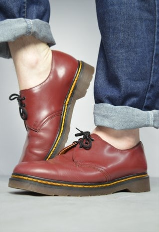 VINTAGE 90S DR. MARTENS OXBLOOD LEATHER SHOES PUNK ROCKER