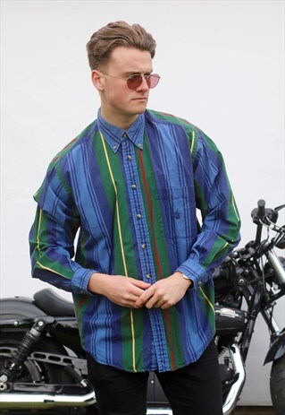 NAUTICA USA VINTAGE REGATTA STRIPED SHIRT