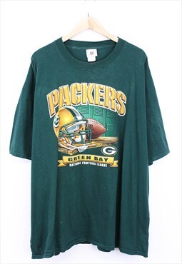 Vintage NFL Green Bay Packers T Shirt Green With Graphic 
