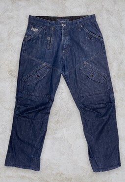 G-Star Raw Jeans Blue Denim R 33/01 Scuba Elwood Loose