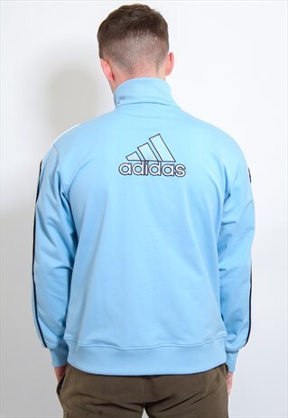 VINTAGE ADIDAS SHELL JACKET IN BLUE LARGE