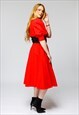 Zandra Rhodes in Red