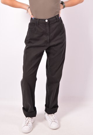 VINTAGE ARMANI JEANS TROUSERS BLACK