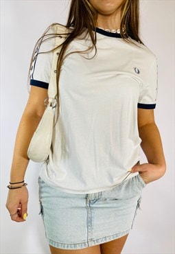 Vintage 90s Fred Perry White T-Shirt