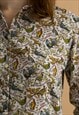 VINTAGE BARBOUR BROWN ANIMAL PRINT DUCKS SHIRT 6983