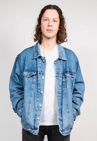 90'S VINTAGE LEVI'S BLUE FADED DENIM JACKET