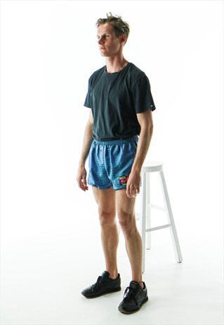 RETRO MEN'S BATHING SUIT / ABSTRACT GRAPHIC SHORTS