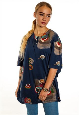 VINTAGE PATTERNED T-SHIRT T305