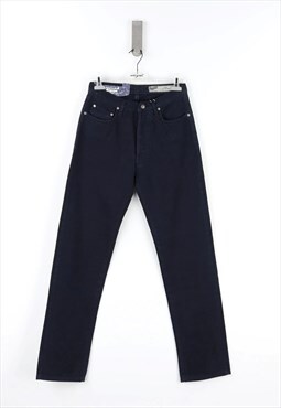 Gas Regular Fit High Waist Jeans in Dark Denim - 40