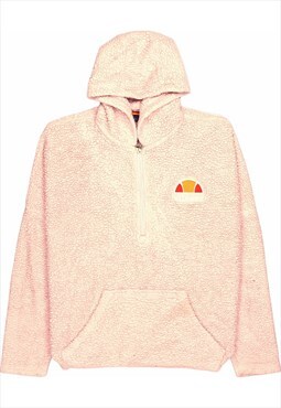 Vintage 90's ellesse Hoodie Sherpa Quarter Zip