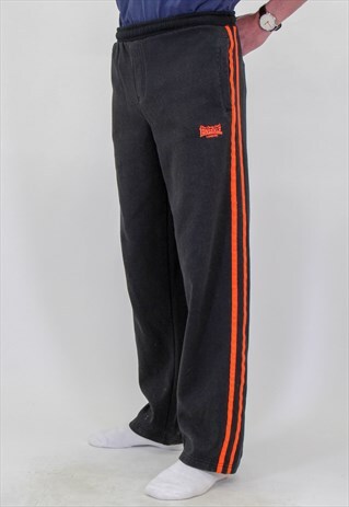 VINTAGE LONSDALE JOGGERS IN BLACK XL