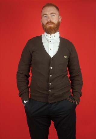VINTAGE 1990S BROWN CARDIGAN