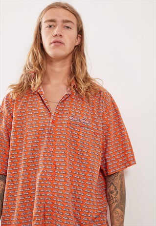 VINTAGE PATTERNED FESTIVAL SHORT SLEEVE SHIRT