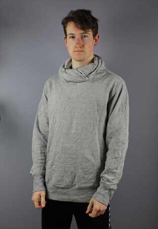 VINTAGE DIESEL ROLL NECK SWEATSHIRT IN GREY