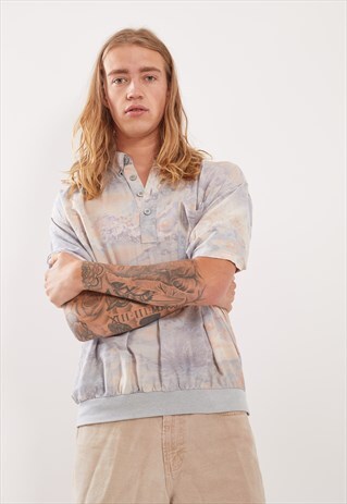 VINTAGE PATTERNED FESTIVAL SHORT SLEEVE SHIRT