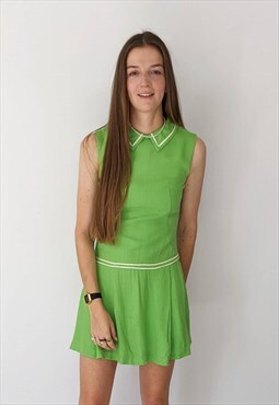 Vintage 60s Green Tennis Dress