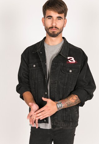 VINTAGE 80S LEE PATCHED DENIM JACKET / R257