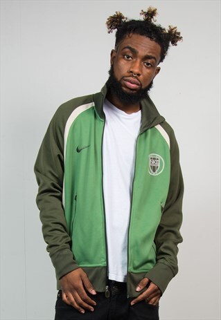 NIKE ATHLETICS GREEN TRACKSUIT JACKET