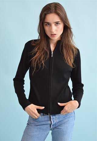 90'S RETRO GRUNGE MINIMALIST KNIT CARDIGAN TOP