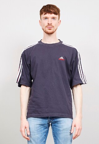 VINTAGE 90'S ADIDAS BLACK OVERSIZED T-SHIRT