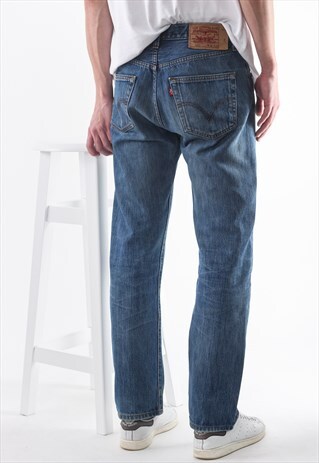 VINTAGE LEVIS 501 PANTS TROUSERS DENIM 90S BLUE