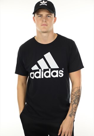 VINTAGE ADIDAS BIG LOGO GRAPHIC T SHIRT TEE