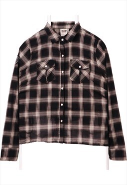 Harley Davidson 90's Long Sleeve Button Up Check Shirt Small