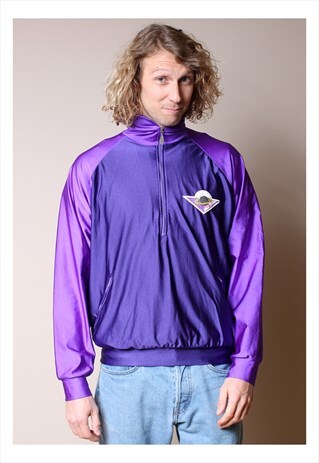90'S FUNKY HALF ZIP NECK TRACK TOP