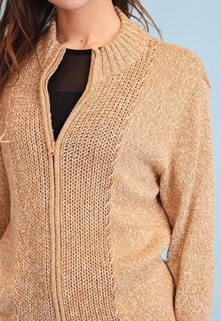90'S RETRO GRUNGE KNITTED JAZZY CARDIGAN