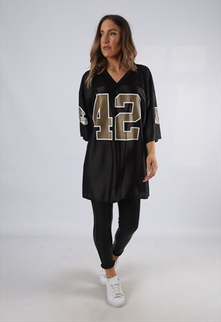 VINTAGE NFL OVERSIZED T-SHIRT FOOTBALL JERSEY TOP XXL (HDAL)