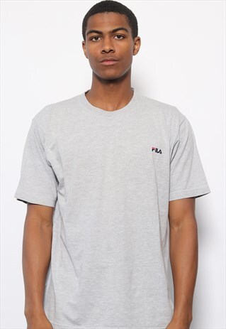 VINTAGE FILA LOGO T-SHIRT GREY