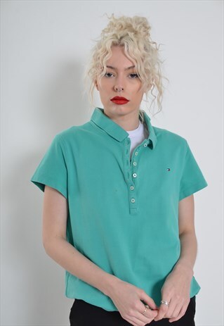 VINTAGE TOMMY HILFIGER POLO SHIRT GREEN