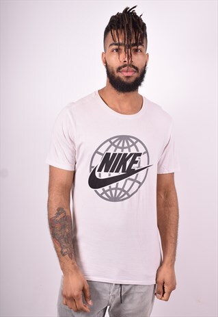 NIKE MENS VINTAGE T-SHIRT TOP LARGE GREY 90'S