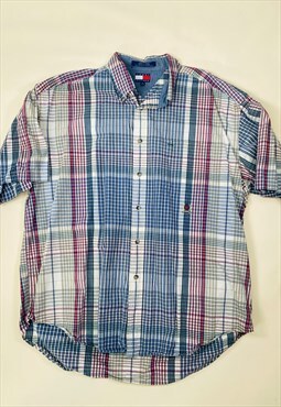 Vintage 90s Tommy Hilfiger Size XL Shirt in Multi 