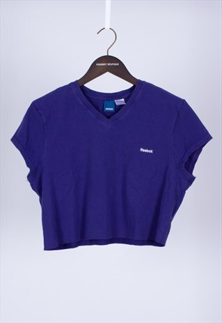 REMADE 90S PURPLE CROPPED T-SHIRT REEBOK