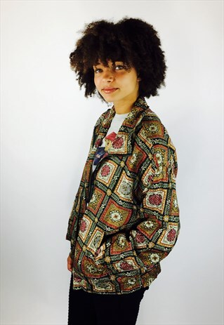 VINTAGE FESTIVAL 80S RAVE SILK WINDBREAKER JACKET