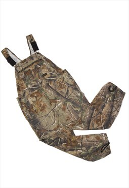 LIBERTY RealTree Overalls Brown Tapered Camo Mens W44 L30 