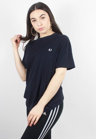 90'S RETRO NAVY & WHITE T-SHIRT