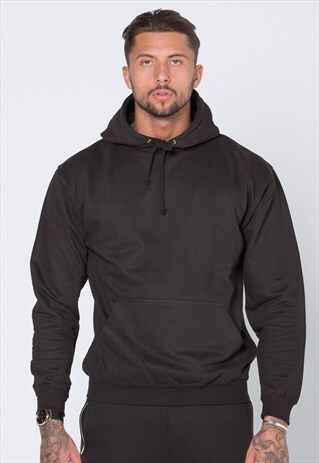 Essential Blank Pullover Hoody - Washed Heather Black | 54 Floral ...
