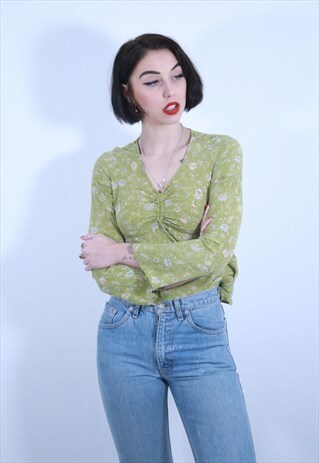 FLUTE SLEEVE 90'S TOP