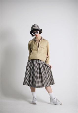 RARE VINTAGE AQUASCUTUM HOUSE CHECK SKIRT