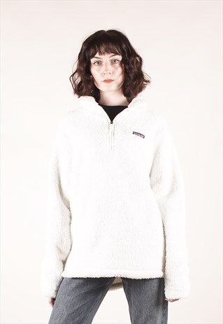 VINTAGE PATAGONIA WHITE FURY FLUFFY FLEECE /MM2168