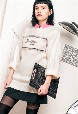 80S VINTAGE JAMES DEAN KNIT JUMPER