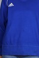 VINTAGE ADIDAS SWEATSHIRT W LOGO FRONT & RUCH DETAIL